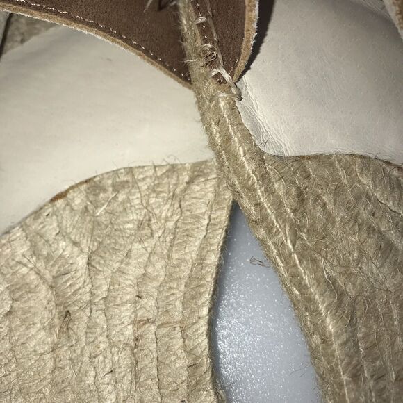 Matisse Espadrille Sandals Brown Strap Over Foot Straps Back Ankle Size 8.5 - Picture 7 of 8